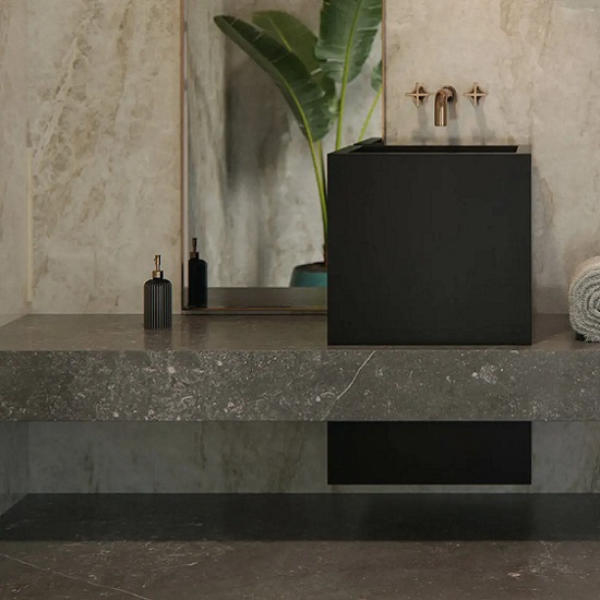 Dekton Fossil baño