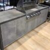 encimera muestra Laminam Pietra Di Savoia Antracite barbacoa