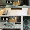 encimeras Laminam Verde Alpi bocciardato