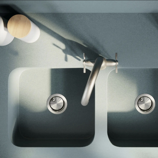 Fregadero Silestone Integrity DUE L Silestone Cala Blue