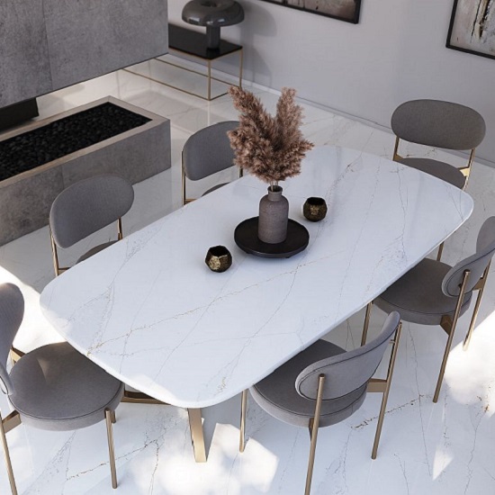 Tope mesa de cuarzo y pisos Silestone Ethereal Glow