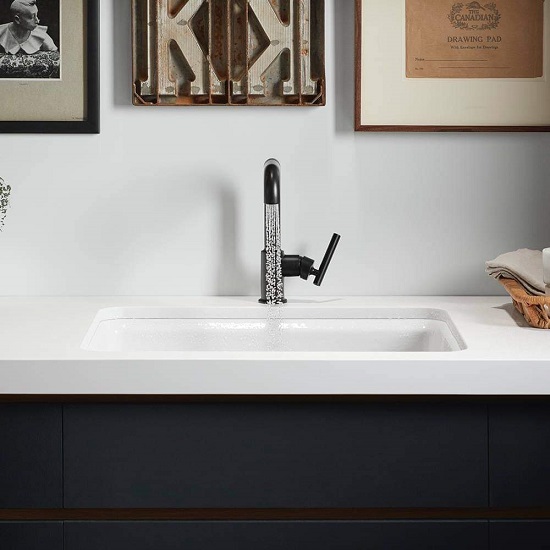 Encimera con fregadero de baño Silestone Miami Vena
