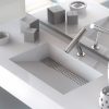 Lavabo con drenaje Silestone Blanco Zeus