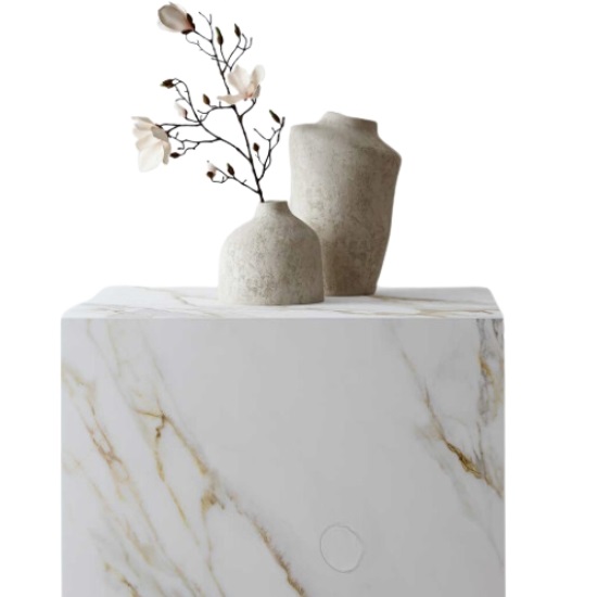 foto de la encimera isla cocina Neolith Calacatta Roma