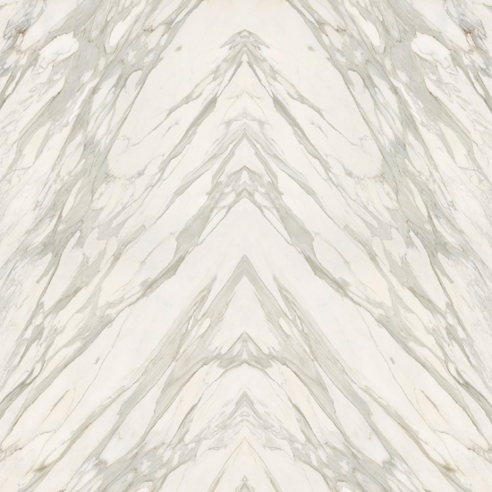 primer plano de dos losas de Neolith Calacatta mate