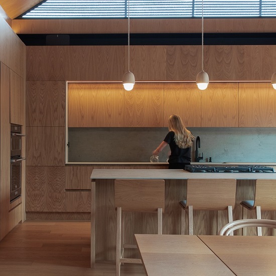 cocina de estilo escandinavo en Cocina Neolith Summer Dala