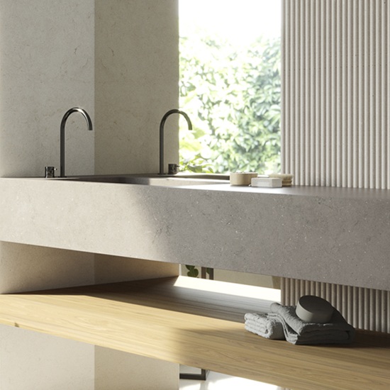 lavabo de vidrio Compac Volcano Warm