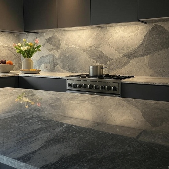 encimera de cocina Marmol Camouflage