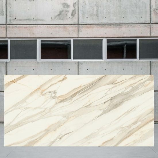 imagen la tabla tabla Sapienstone Calacatta Aureo 4D