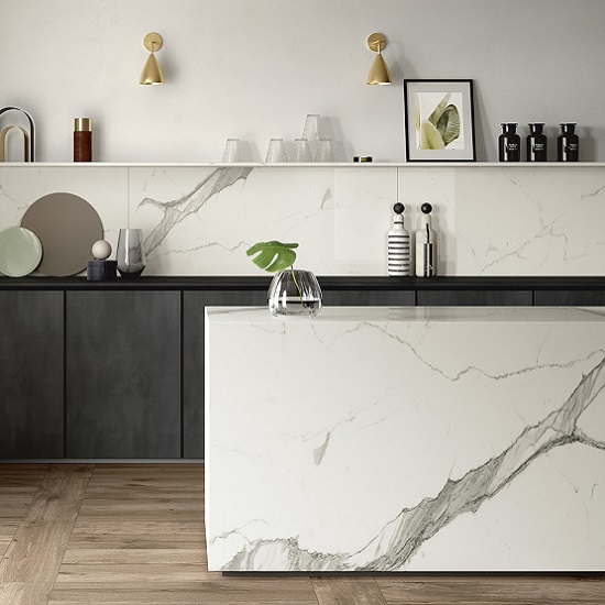 encimeras Sapienstone Calacatta Statuario 4D