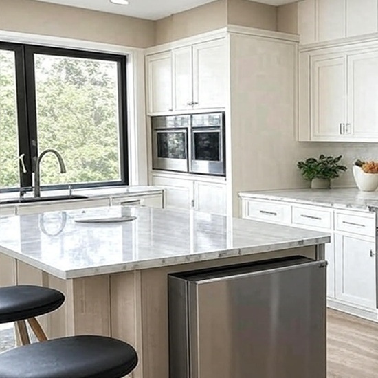 isla cocina Laminam Blanco Anayet