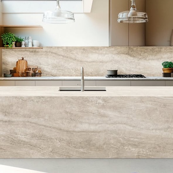 cocina Laminam Breccia Beige