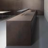 isla cocina Laminam Ossido Bruno