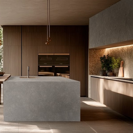 cocina Laminam Stone Grey