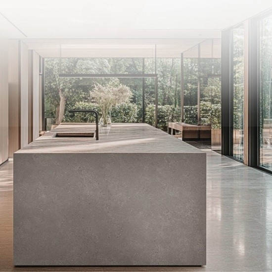 isla de cocina Laminam Stone Grey