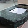 lavabo mármol Verde Alpi pulido