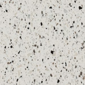 primer plano de Krion Bianco Classico terrazo