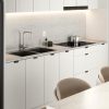encimera Krion Bianco Cloud Porcelanosa aspecto mármol blanco