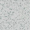 primer plano de Krion Vetro terrazo blacno y verde