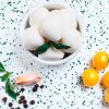 encimera terrazo blanco y verde Krion Vetro