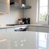 encimera cocina terrazo blanco y verde Krion Vetro