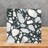 muestra terrazo negro y blanco Palladio Moro