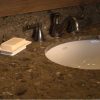 lavabo terrazzo marrón Rasotica