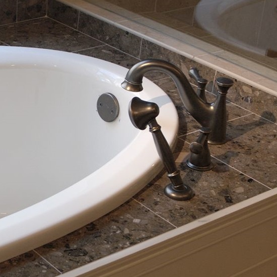 bañera terrazzo marrón Rasotica