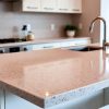 isla cocina Terrazo Rosa Perlino
