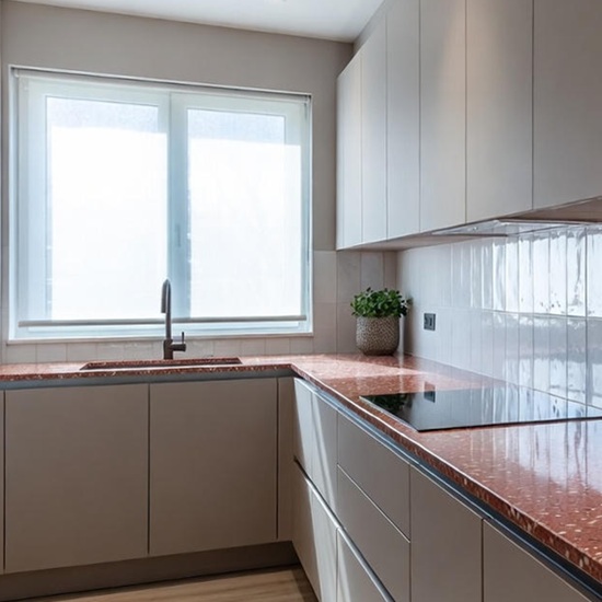 encimera cocina Terrazo Rosso Verona