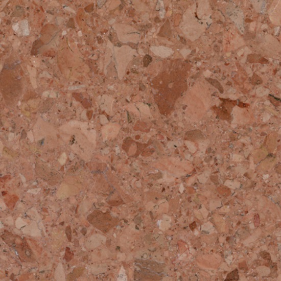 primer plano del Terrazo Rosso Verona