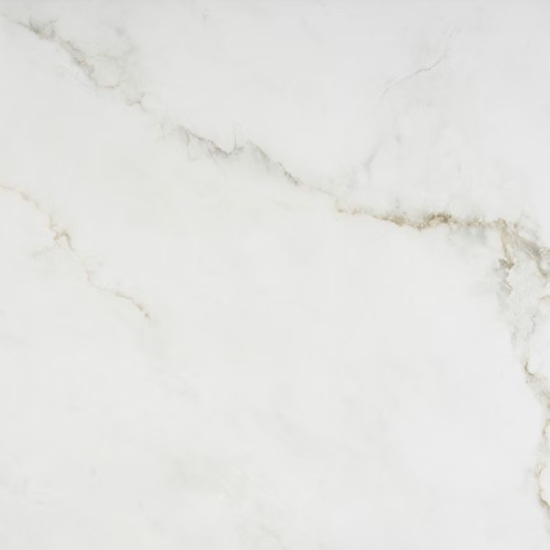 Textura detallada de Dekton Keena en blanco suave con vetas doradas sutiles y acabado mate.