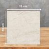 Muestra 10cm de encimera Neolith Taj Mahal Málaga, superficie beige vetada para pruebas.