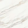 Textura detallada de Blaker Toscana Gold blanca con vetas doradas en patrón marmóreo intenso