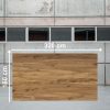 Losa grande de Blaker Caoba 320x160 cm marrón veteada en almacén industrial.