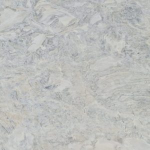 Textura detallada de Cuarcita Dolce Vita, cuarcita natural con vetas suaves blanco gris y beige